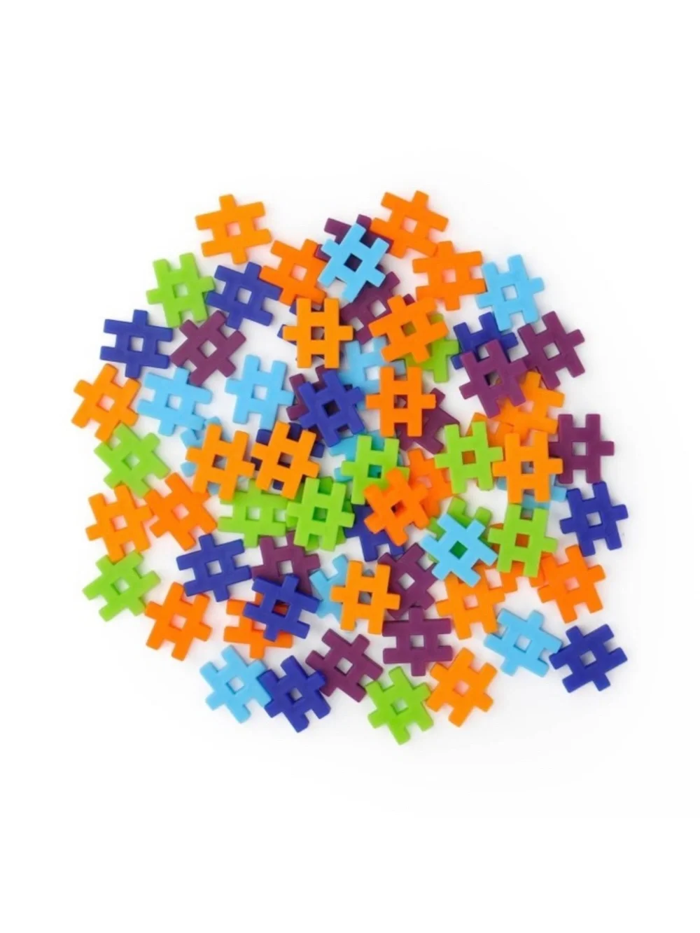 10 Sets Target Hashtag Building Blocks Multicolor